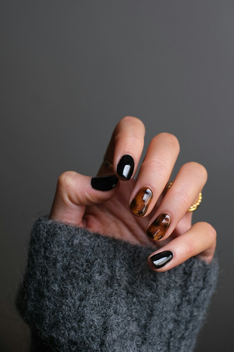A carefully finished manicure